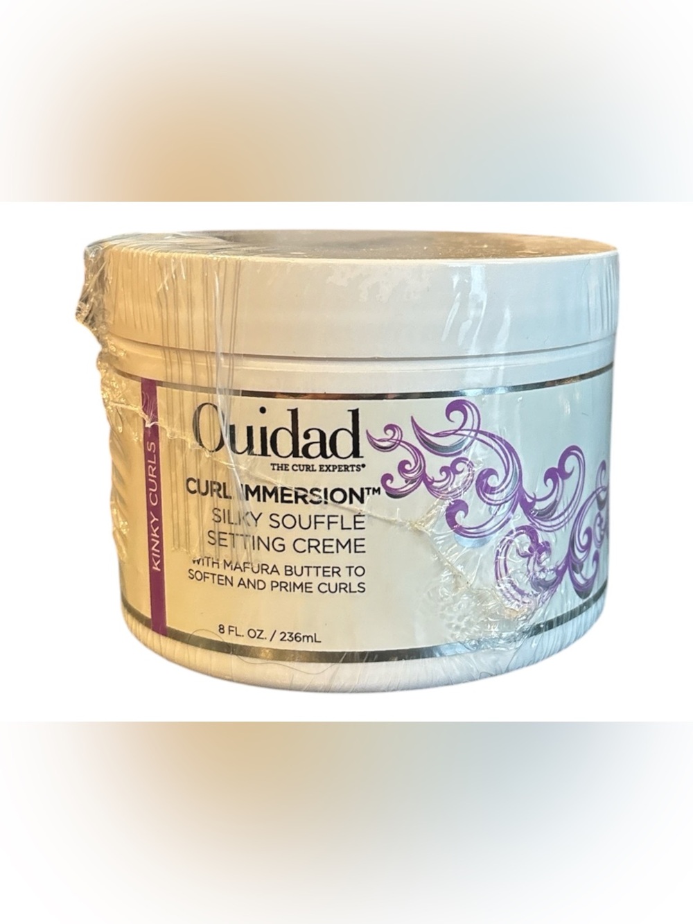 Ouidad Kinky Curls Curl Immersion Silky Souffle Setting Creme 8oz/236ml Sealed